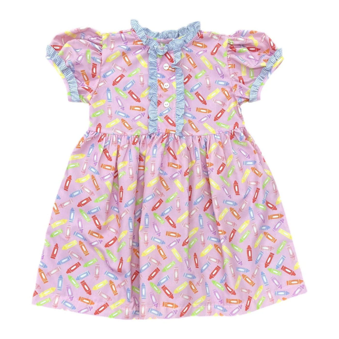 James & Lottie | Annie Pink Crayon Dress