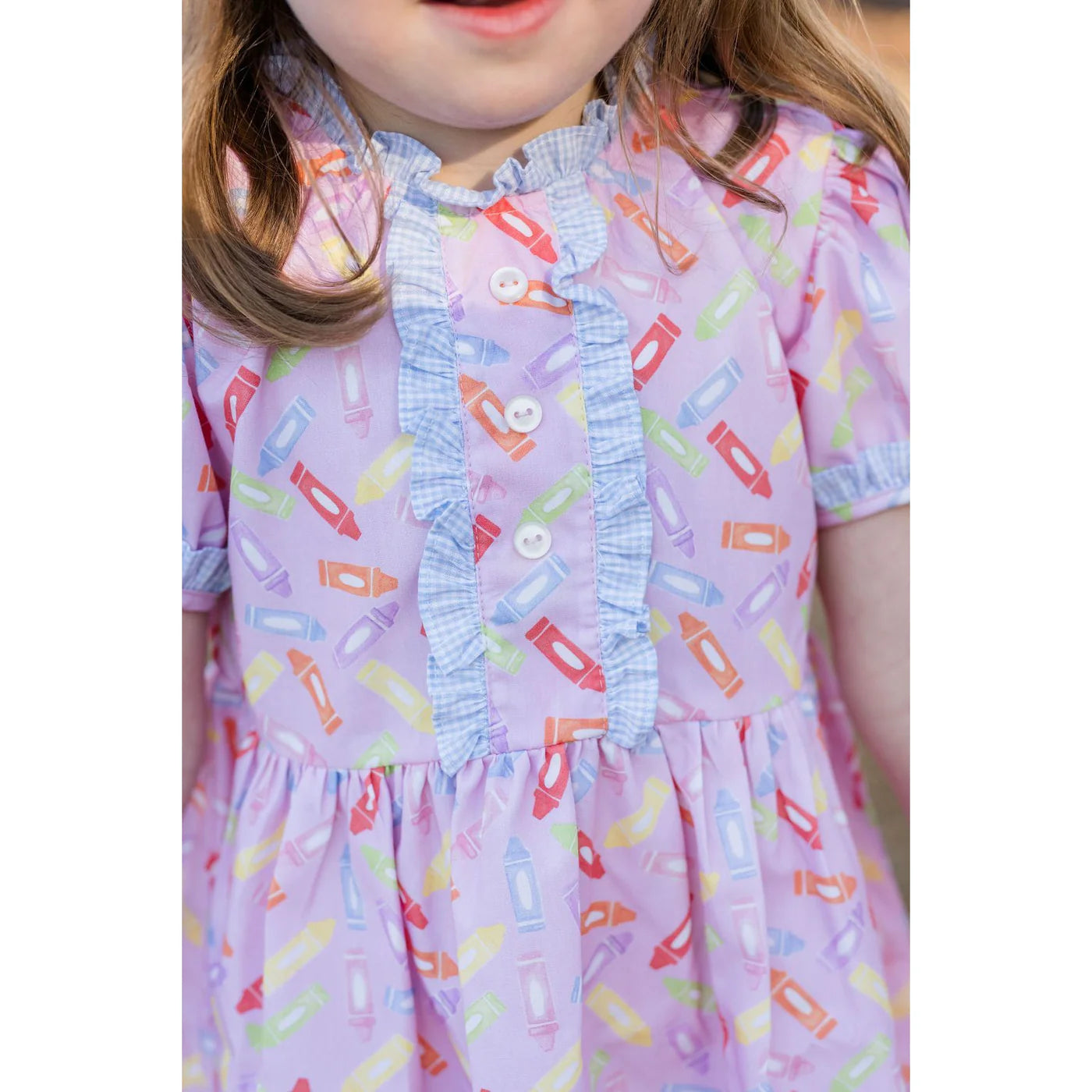 James & Lottie | Annie Pink Crayon Dress