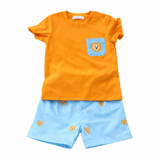 City Beautiful | Zoo Animal Boy Short Set