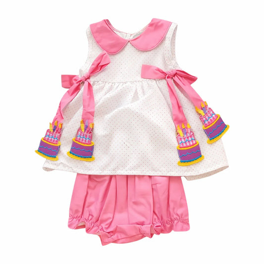 City Beautiful | Birthday Cake Bloomer Set/Dress