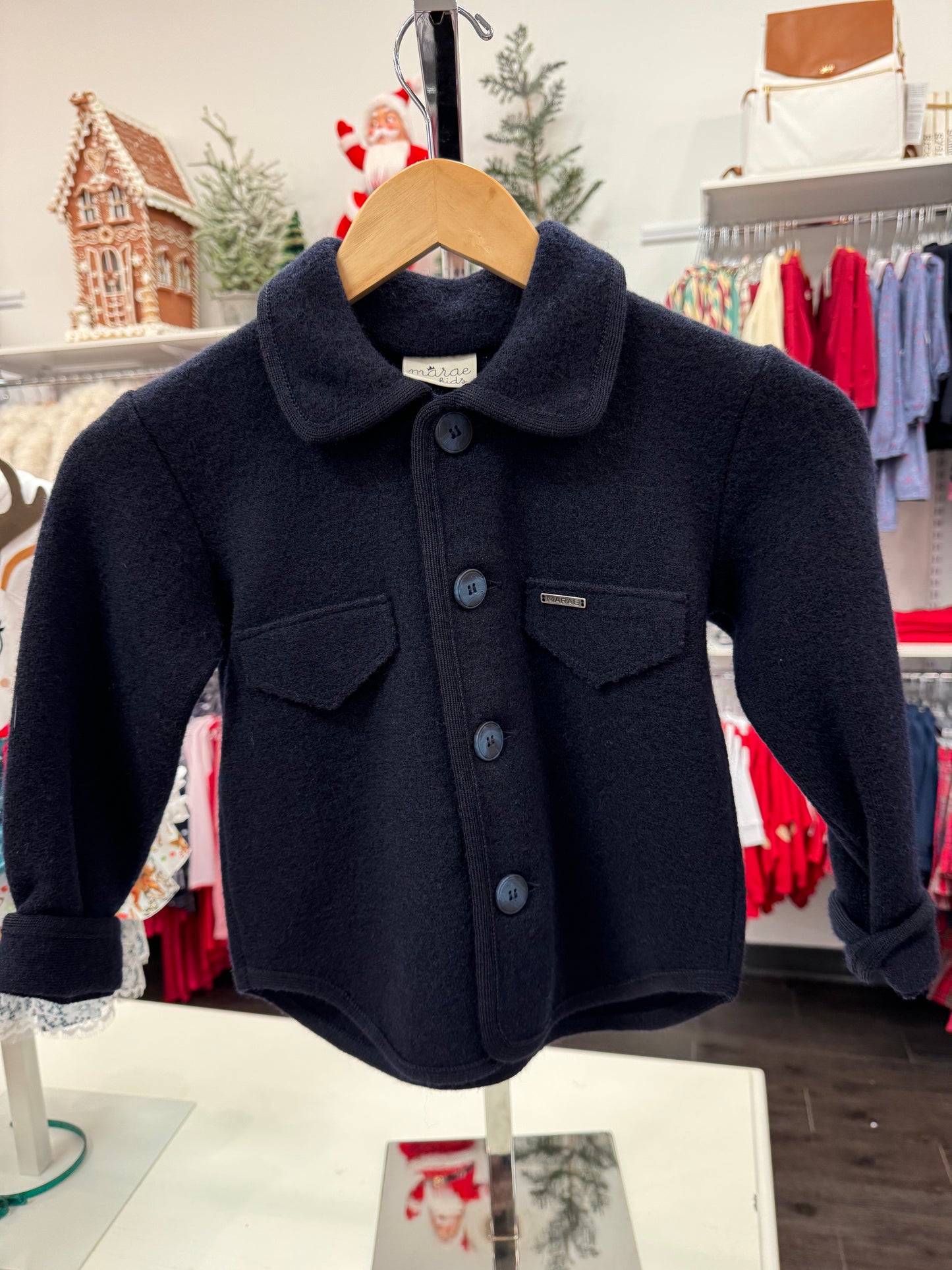 Marae - Navy Boys Dress Coat