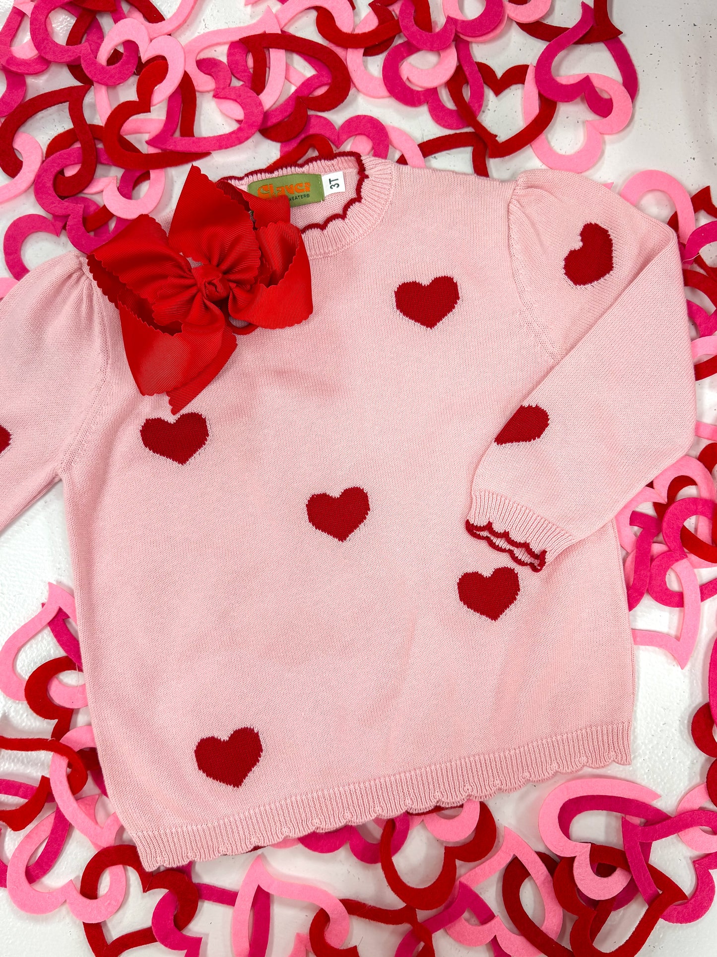 Luigi | Heart Scalloped Sweater