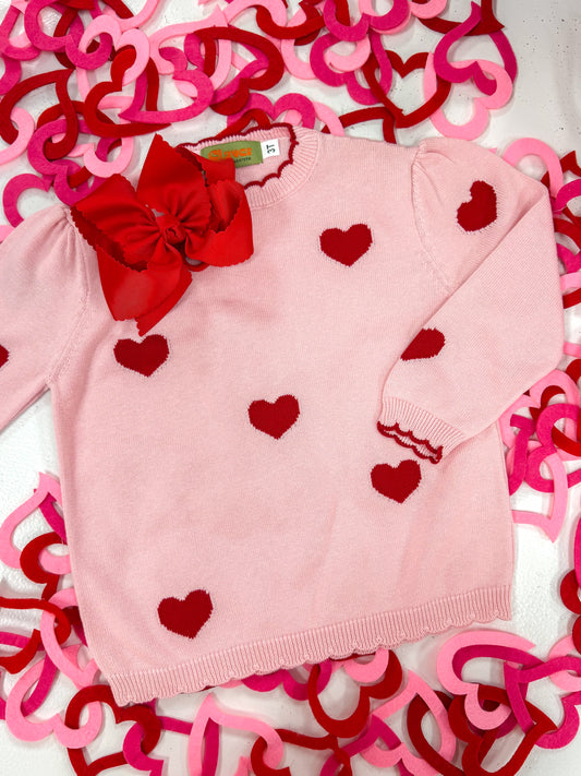 Luigi | Heart Scalloped Sweater