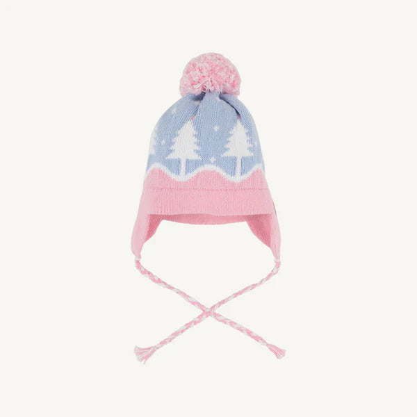 TBBC | Parrish Pom Pom Hat - Beale Street Blue & Palm Beach Pink Trees