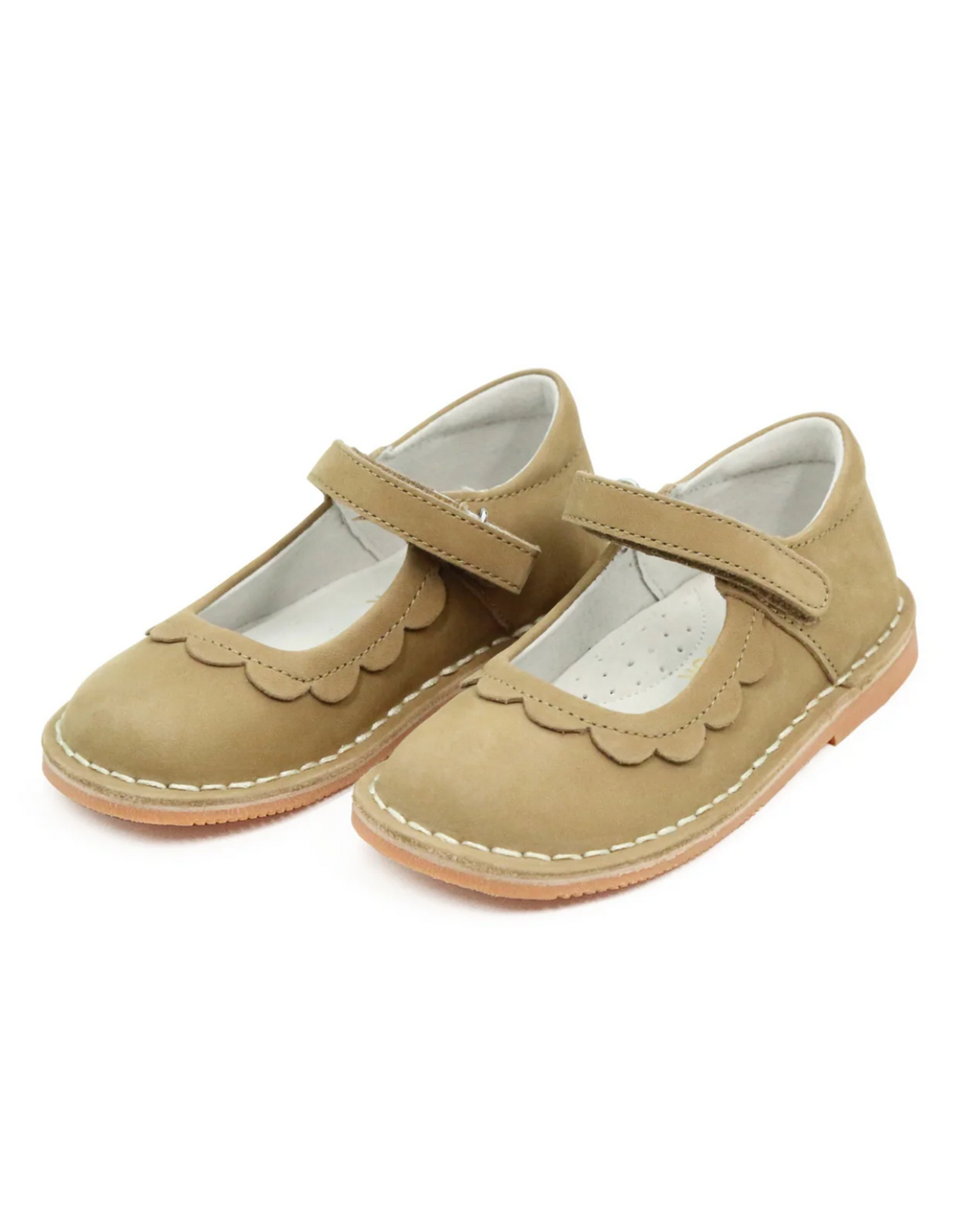 L'Amour | Violette Petal Mary Jane Nubuck Khaki