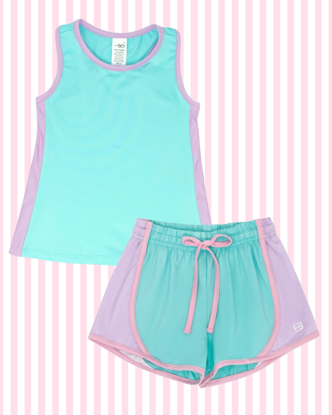 SET | Elsie Short - Totally Turquoise/Petal Purple