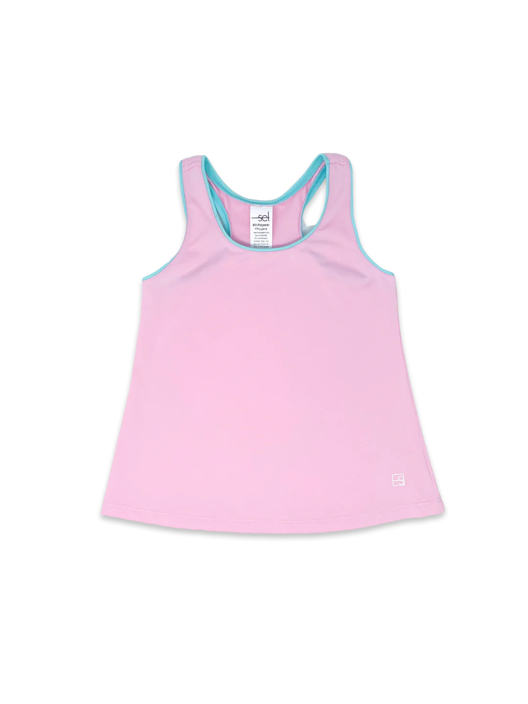 SET Athleisure | Riley Tank - Cotton Candy Pink/Turquoise