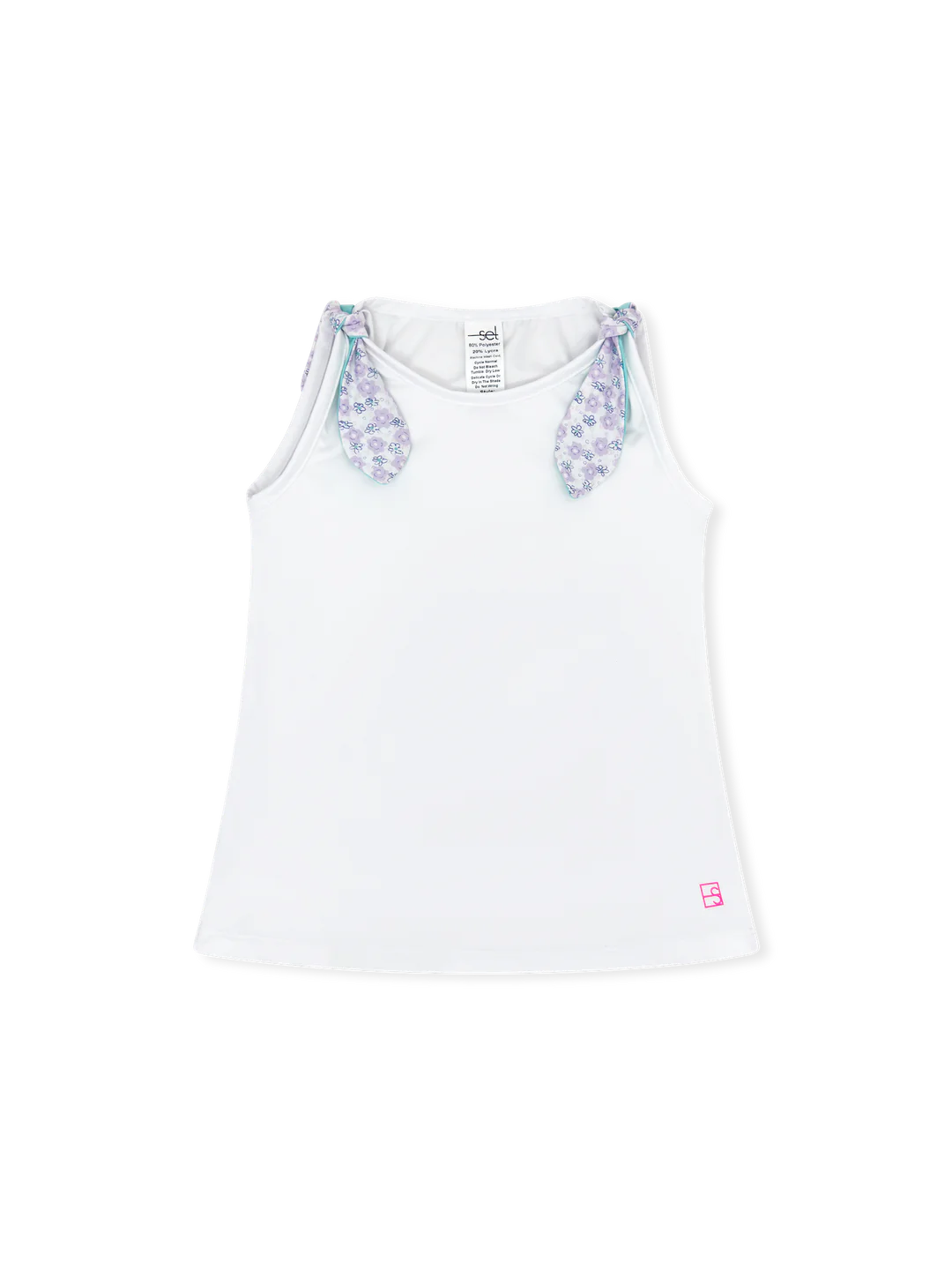 SET Athleisure | Jessica Tank - Pure Coconut/Blissful Blooms/Turquoise