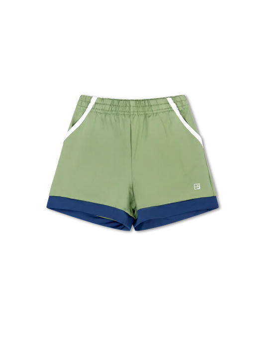 SET Athleisure | Graham Short - Pistachio Green/Baton Rouge Blue