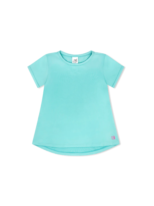 SET Athleisure | Bridget Basic Tee - Totally Turquoise