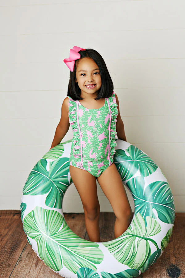 Swoon Baby | Palm Pink One Piece Swimsuit