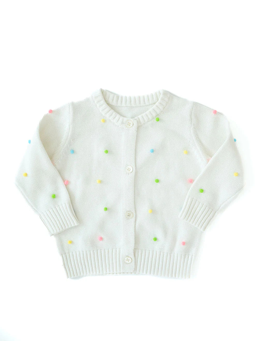 Ruth & Ralph | Pastel Pompoms Cardigan