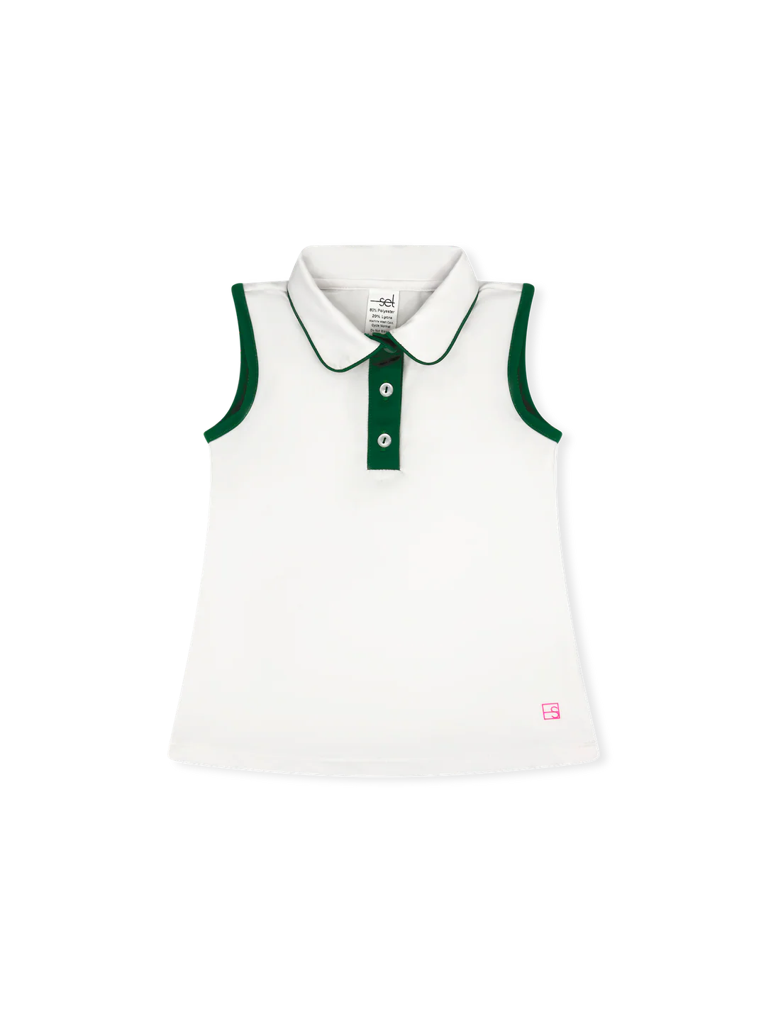 Set Athletics | Gabby Tank - Pure Coconut/Augusta Green