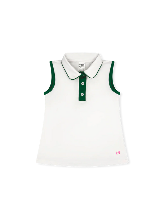 Set Athletics | Gabby Tank - Pure Coconut/Augusta Green