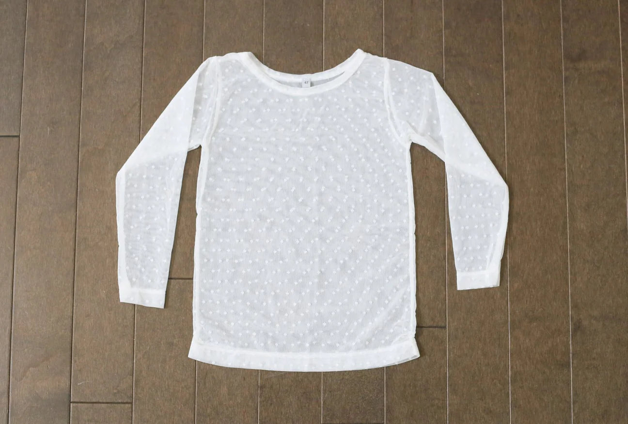 Be Girl | Swiss Dot Layering Top