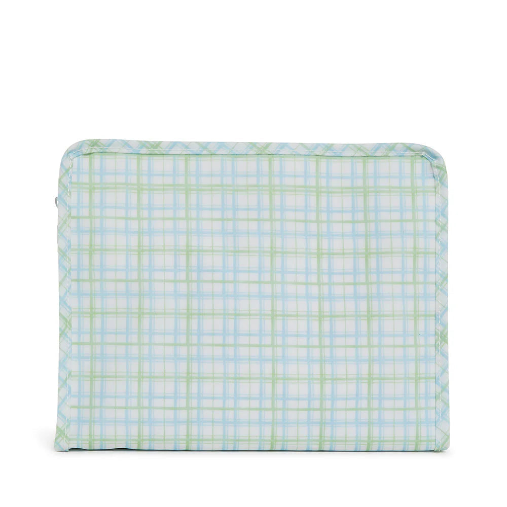 TRVL | Roadie Medium Zip Pouch - Classic Plaid Green
