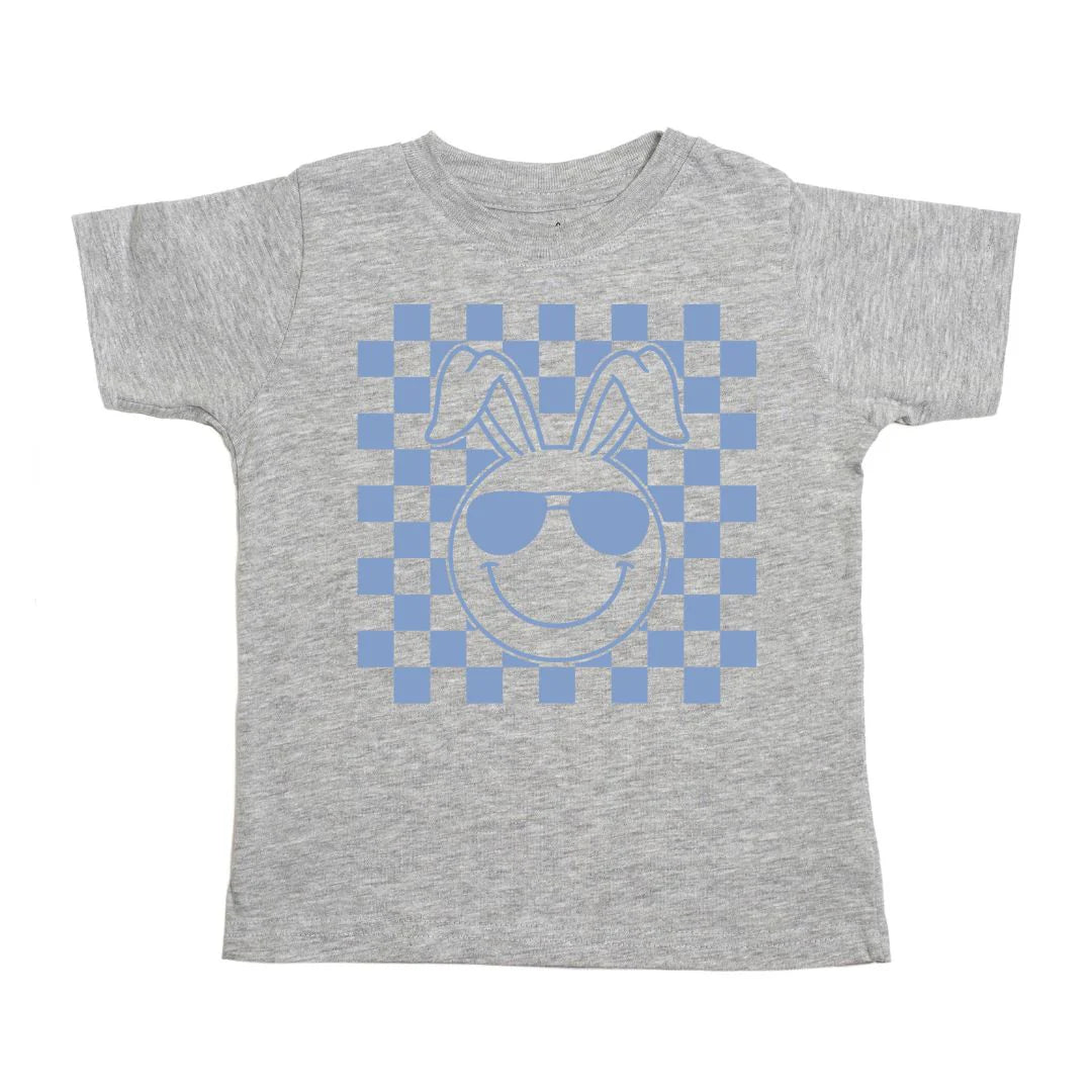 Sweet Wink | Easter Bunny Smiley Tee - Gray