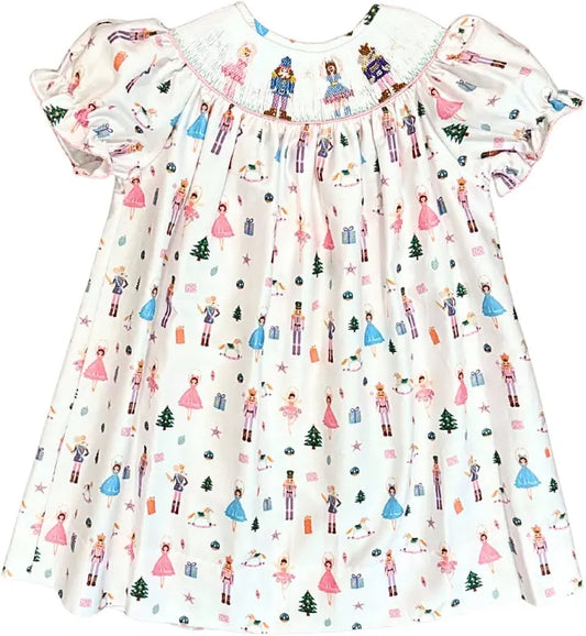 Lulu Bebe | Nutcracker Smocked Dress