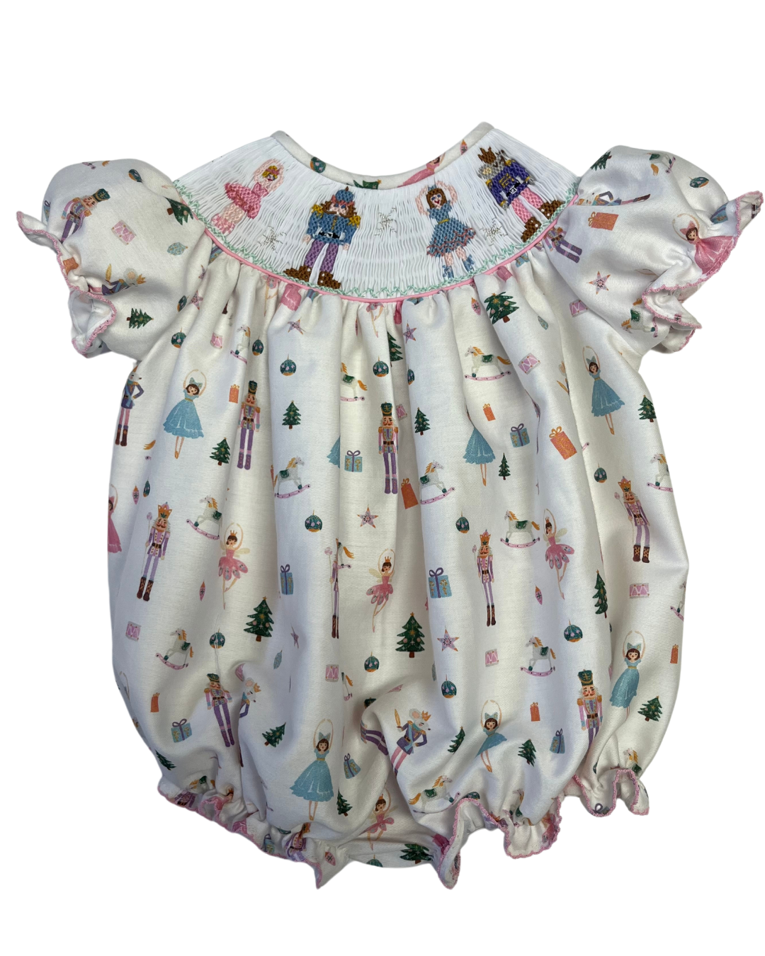 Lulu Bebe | Nutcracker Smocked Bubble