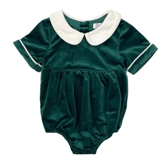 Lulu Bebe | Noah Green Velvet Bubble