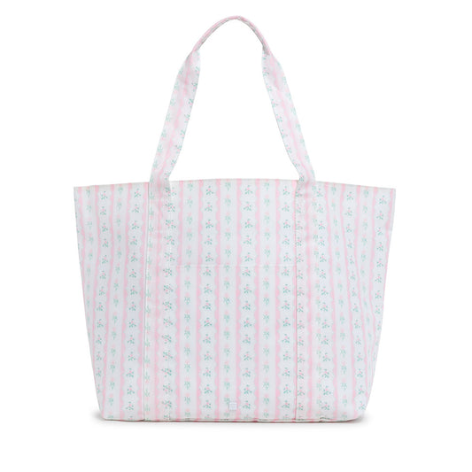 TRVL | Jumbo Tote - Ribbon Floral Pink