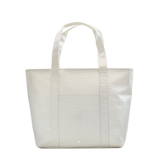 TRVL | Jumbo Tote - Pearl Grey Gingham
