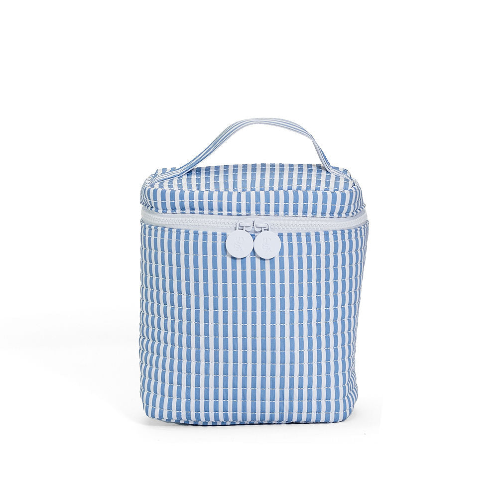 TRVL | Quilted Go Go Insulated Bag - Pimlico Stripe Chambray
