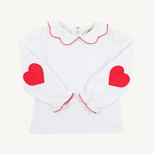 TBBC | Emma's Elbow Patch Top - Hearts