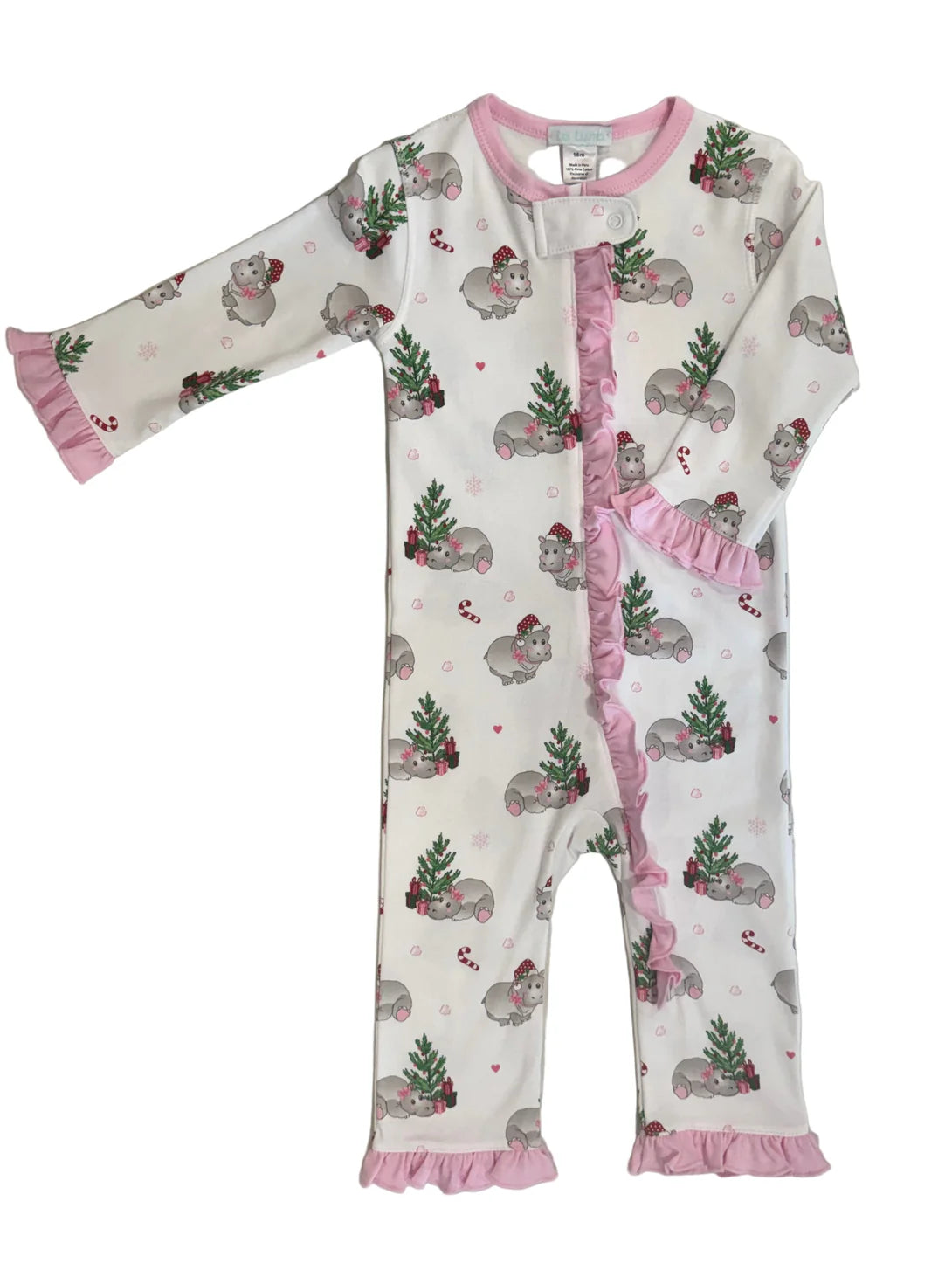 Lulu Bebe | Hippo Girl Romper