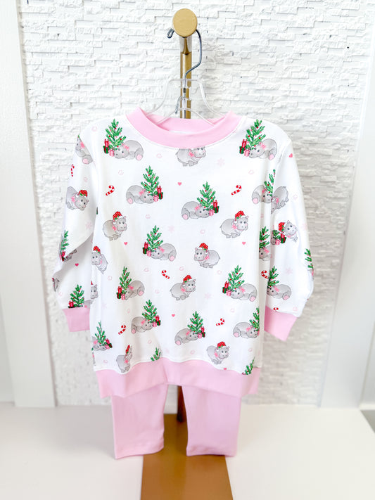 Lulu Bebe | Hippo Girl Set