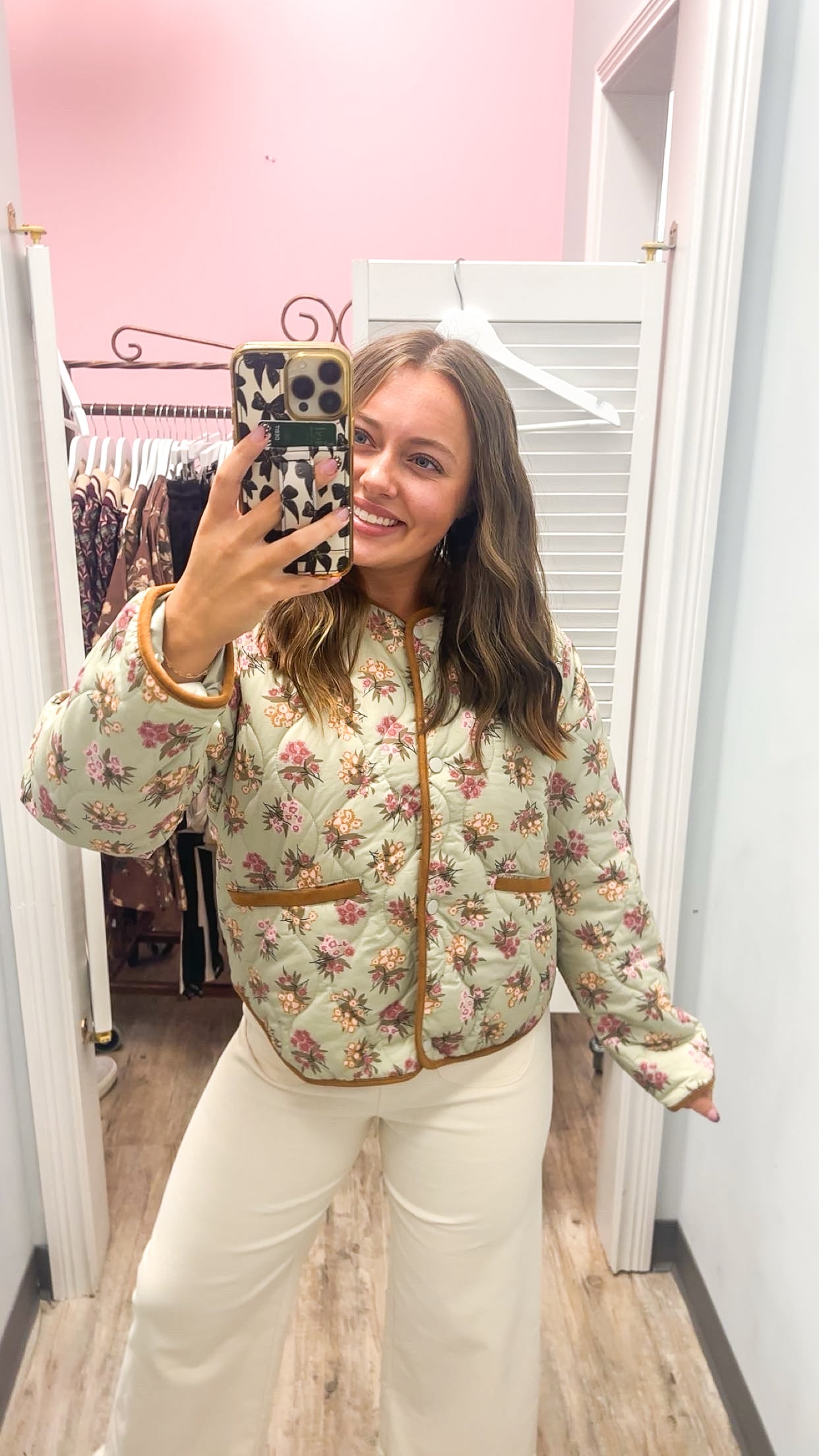 THML | Elizabeth Floral Quilted Jacket