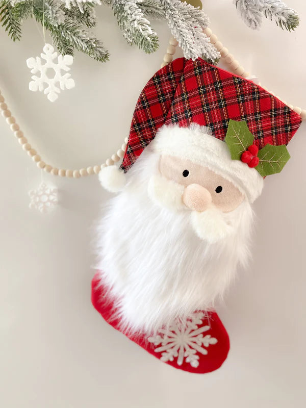 Mon Ami - Tartan Santa Stocking