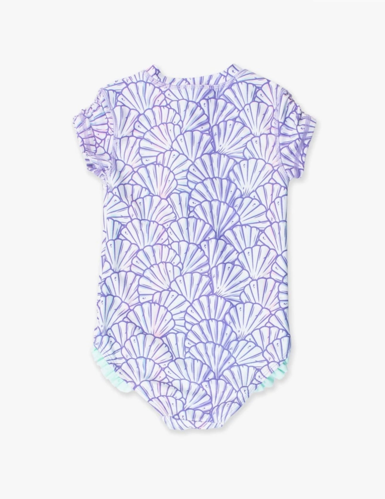 RuffleButts - Magical Mermaid SS One Piece Rash Guard