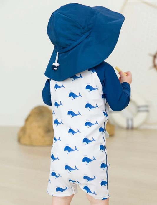 RuggedButts - Whale Friends LS One Piece Rash Guard