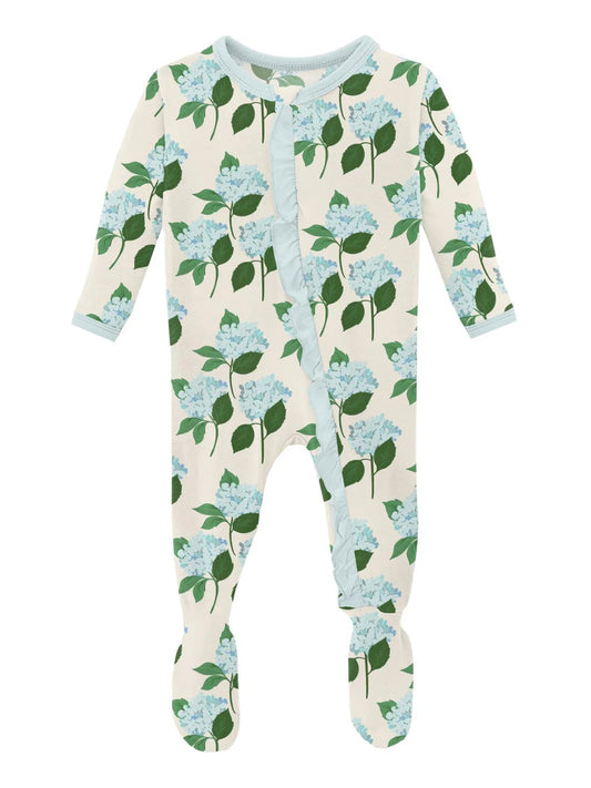 Kickee Pants - Hydrangea Bouquet Footie