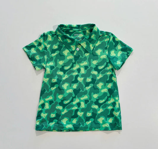 Meripex Apparel - Green Camo Golf Course Polo