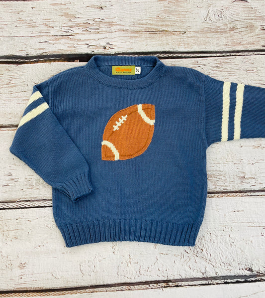 Claver - Football Blue Sweater