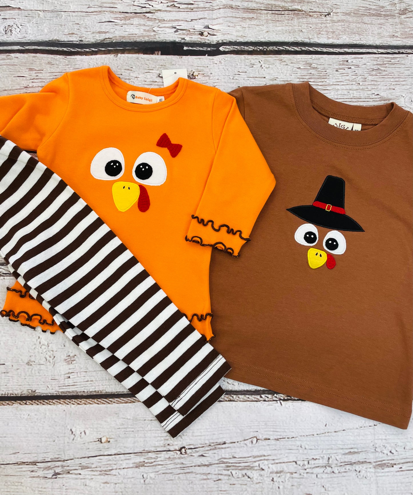 Luigi Kids - Pilgrim Turkey Shirt