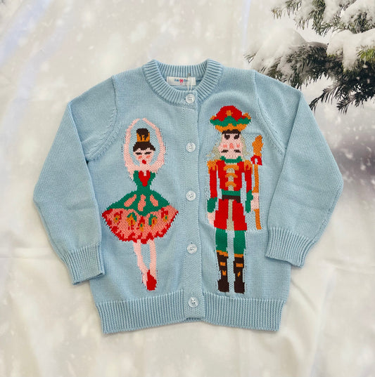 Lulu Bebe - Nutcracker Knit Sweater Blue