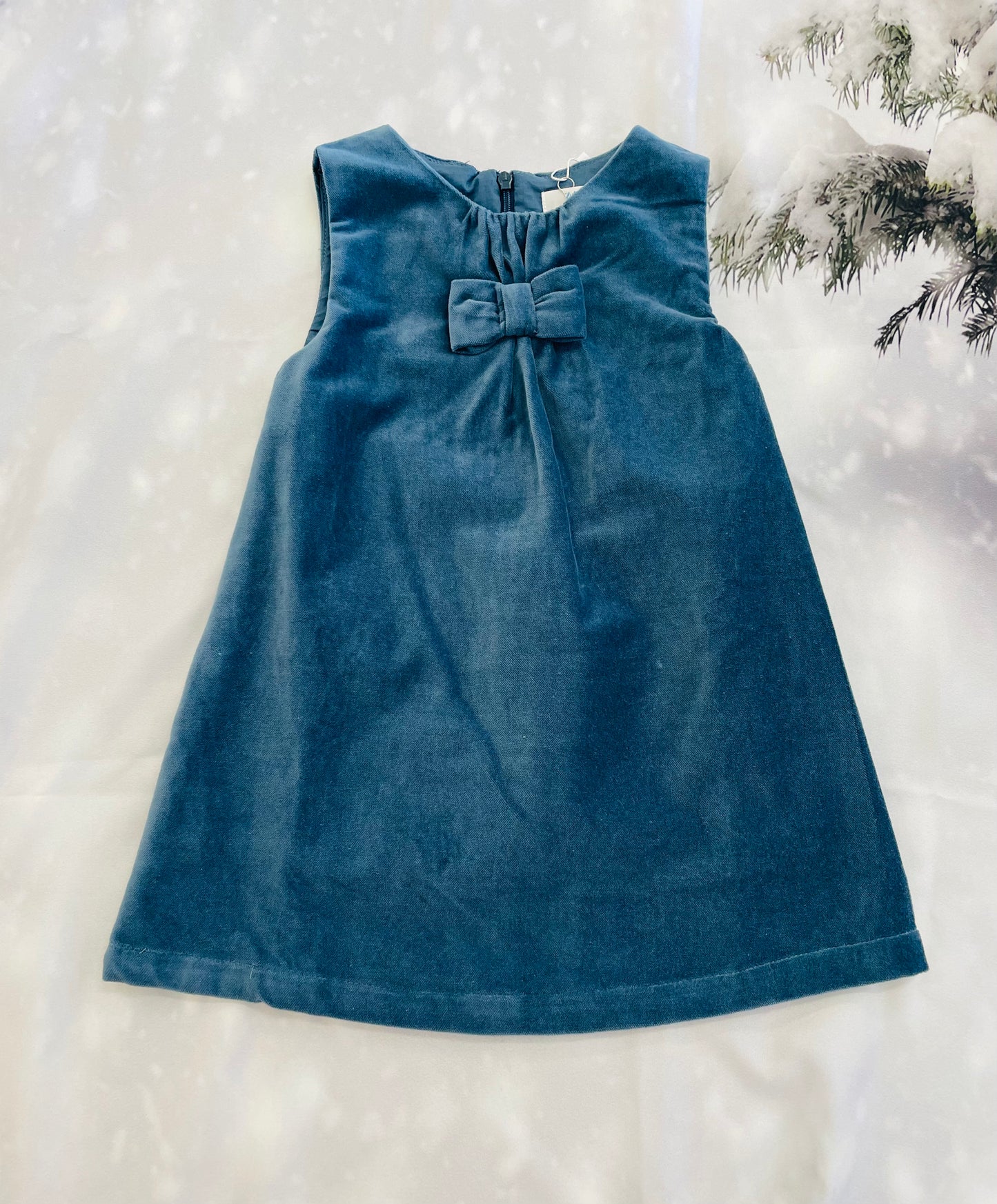 Lulu Bebe - Slate Velvet Jumper Dress