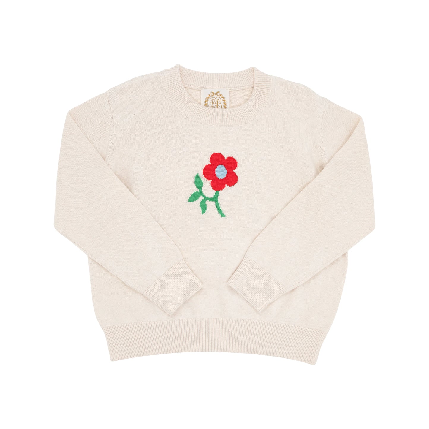 TBBC - Isabelle's Intarsia Sweater Sandy Springs Stone/Flower