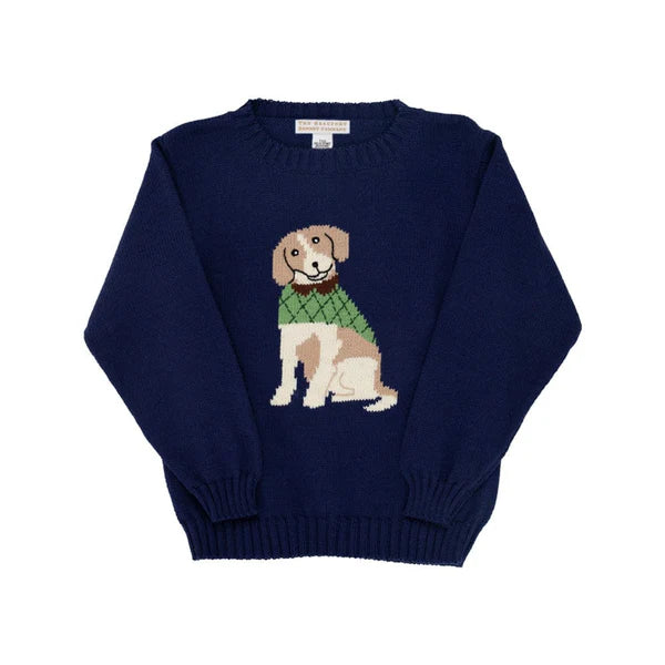 TBBC - Isaac's Intarsia Sweater - Nantucket Navy/Dog