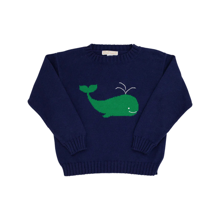 TBBC - Isaac's Intarsia Sweater Nantucket Navy/Whale