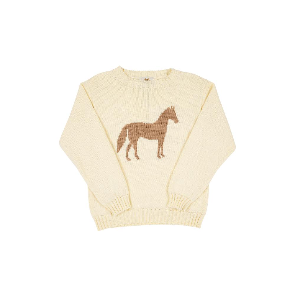 TBBC - Isaacs Intarsia Sweater Horse Palmetto Pearl