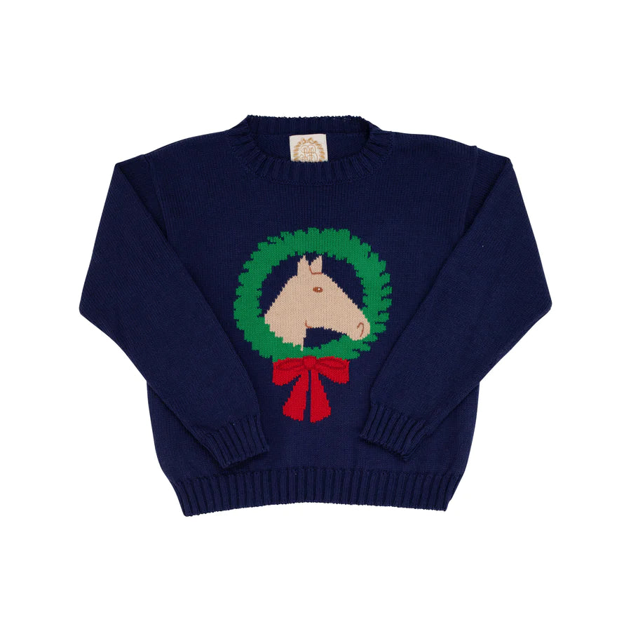 TBBC - Isabelle's Intarsia Sweater Nantucket Navy/Horse