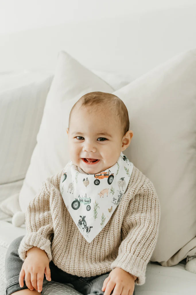 Copper Pearl - Jo Baby Bandana Bib Set