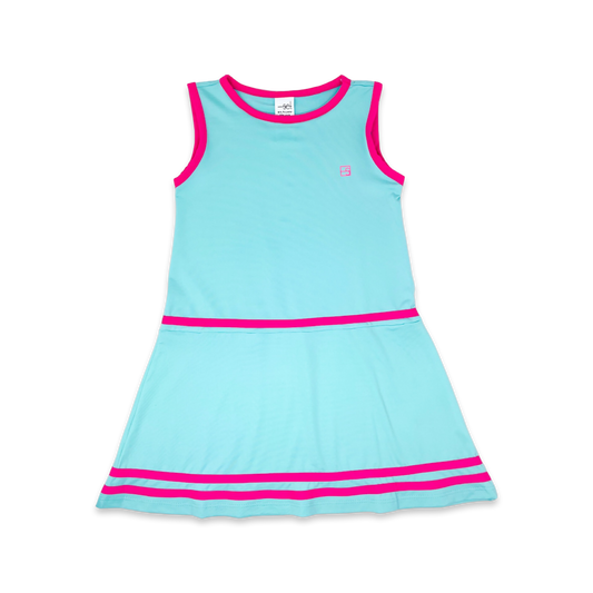 SET - Jordan Dress Totally Turquoise/Power Pink