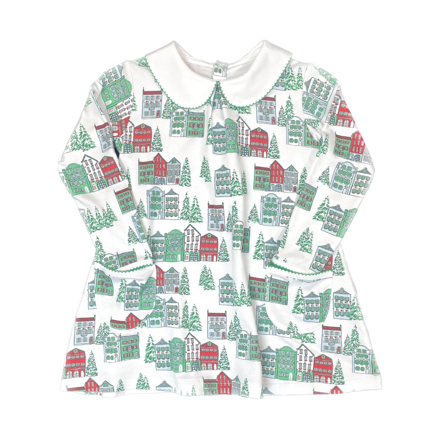 Heyward House - Christmas Houses Twirling Pocket Dress