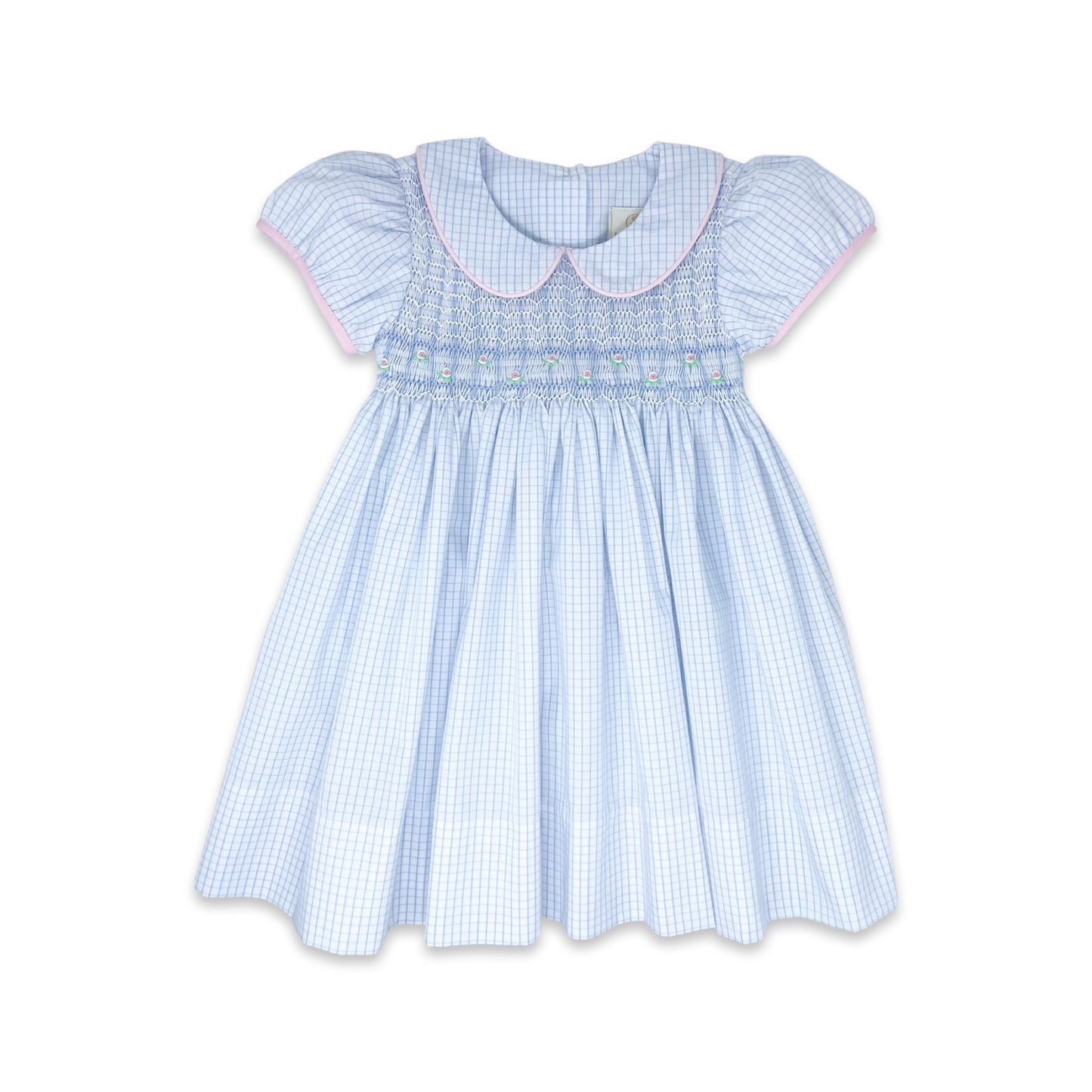 Lullaby Set - Kelli Dress Woodford Blue Windowpane