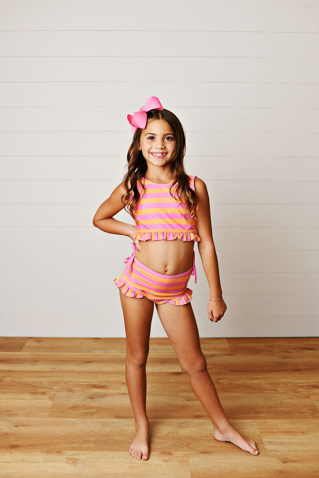 Swoon | Orange/Pink 2-Piece Swimsuit